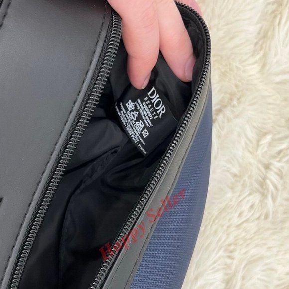 Dior Pouch Toiletry Case Cosmetic Bag Travel Holdall Dopp Kit Shaving Case New - Picture 6 of 10